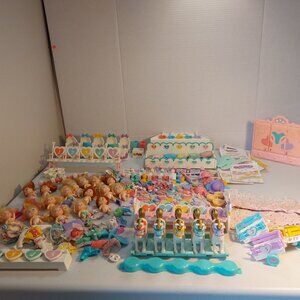 Vtg Tyco Quints Dolls and accessories lot- 218+ items